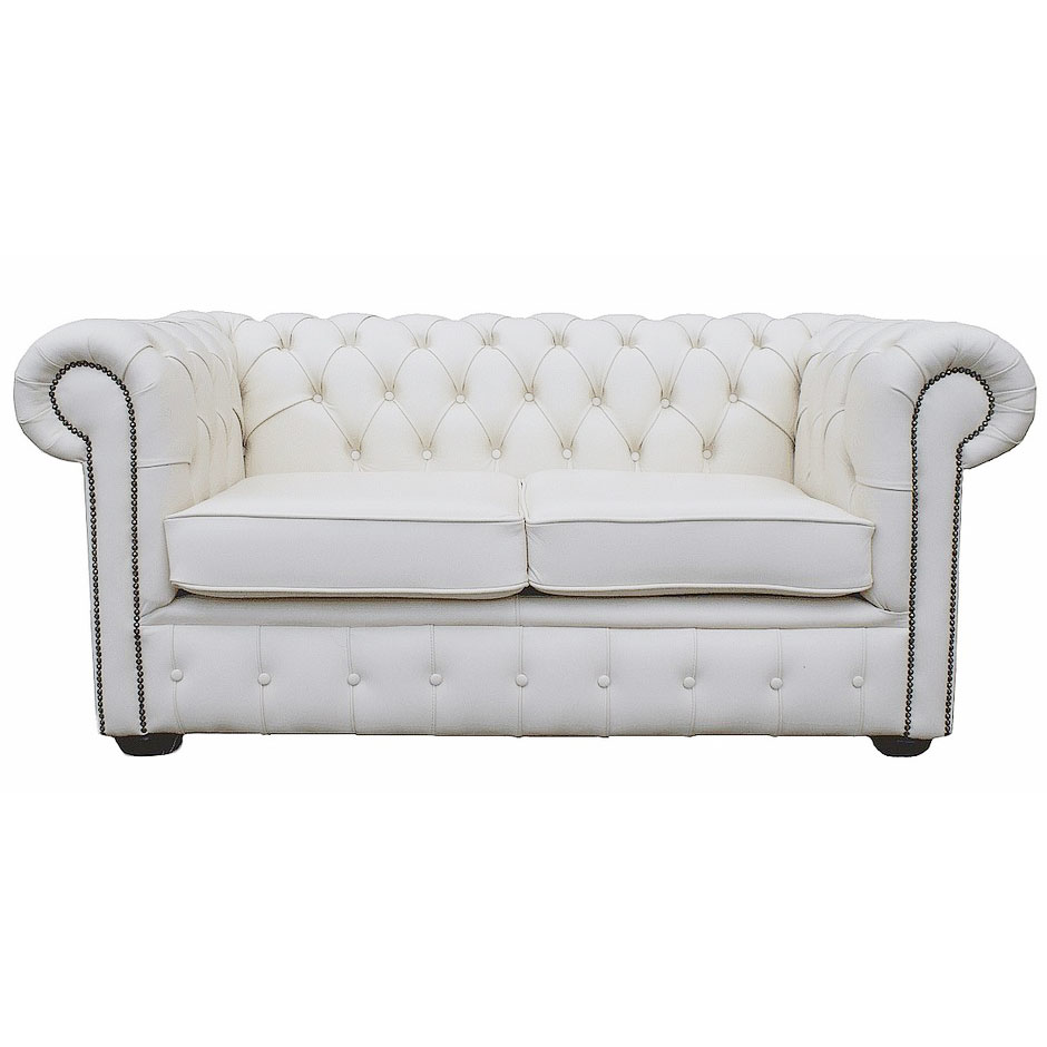 Details About Chesterfield 100 Pure Leather Two Seater Sofa Sy White Vintage Uk Handmade Details About Chesterfield 100 Pure Leather Two Seater Sofa Sy White Vintage Uk Handmade