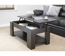 Lift Up Storage Coffee Table Espresso Finish