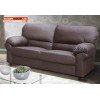 Polo 3 Seater Sofa Brown Faux PU Leather Modern Contemporary