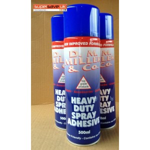 6x DM Miller Carpet Adhesive Heavy Duty Kraft Glue High Strength 500ml Cans