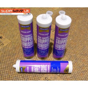 4x Stikatak Carpet Gripper Adhesive Glue High Bond Strength 350ml