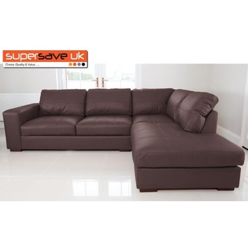 Venice Right Corner Group Sofa Brown Faux Pu Leather Modern Venice Right Corner Group Sofa Brown Faux Pu Leather Modern