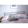 Morgan Metal Single Bed In Silver