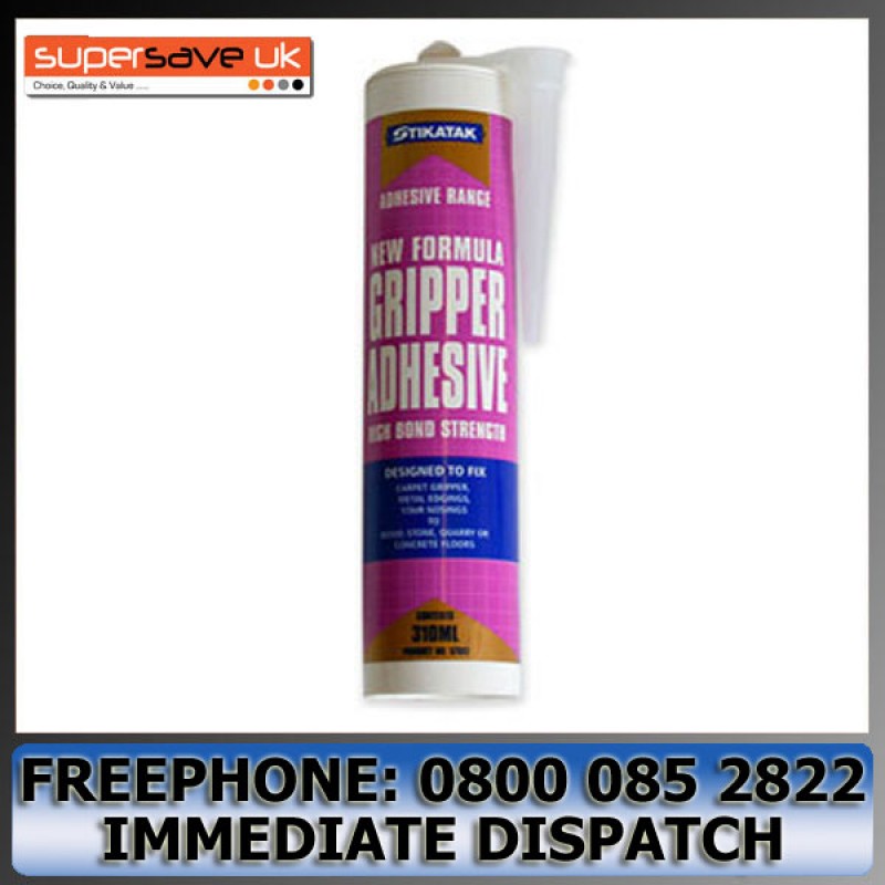4x Stikatak Carpet Gripper Adhesive Glue High Bond Strength 350ml