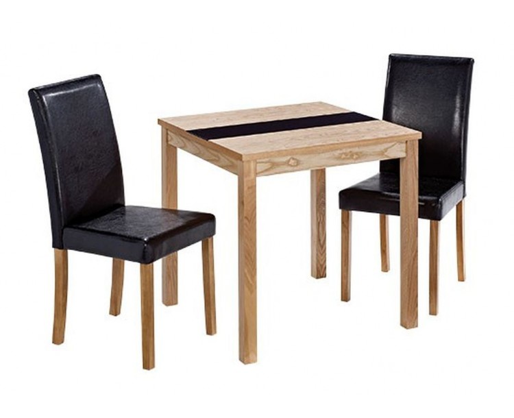 Ashleigh Ash Veneer Small Dining Set With 2 Chairs