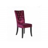 Radiance Set of 2 Diamante Dining Chair In Purple Velvet Fabric