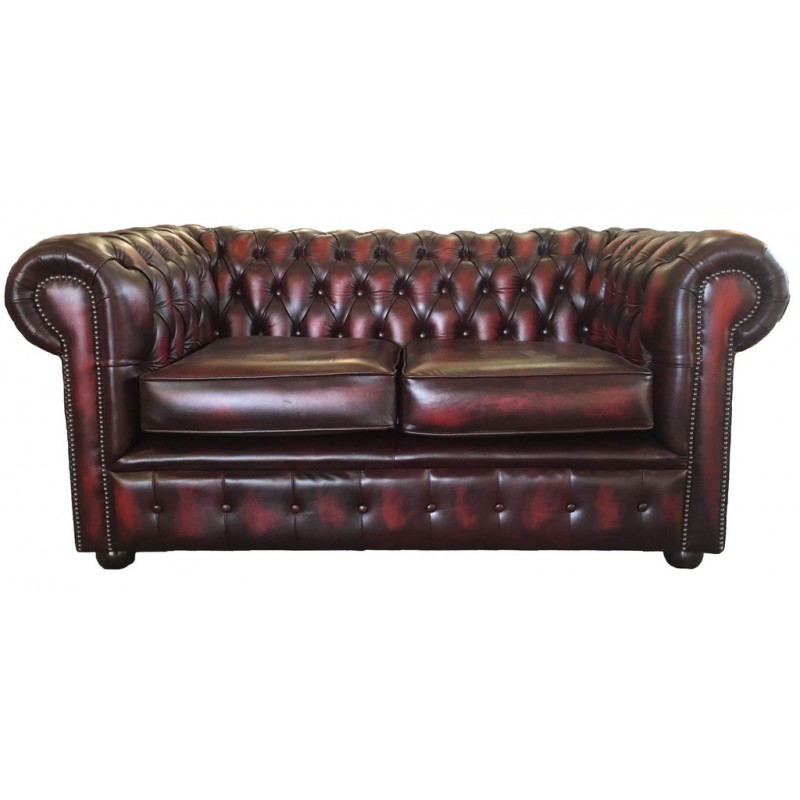 Chesterfield Antique Oxblood Red, Red Chesterfield Sofa Bed