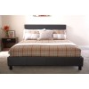 Berlin Brown Faux Leather Bed Frame