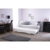 Madison White Swirl Day Bed with Pull-out Trundle Bed