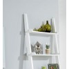 Cyprus 5 Tier Ladder Style Display Shelving Unit White Finish