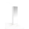 Modern Mirror Designed Shoe Cabinet in White 180 cm 