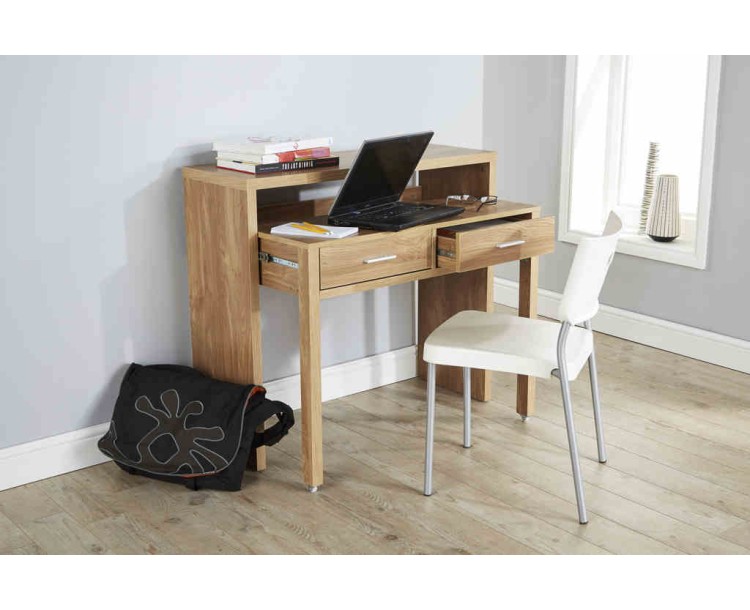 Modern Design Regis Extending Console Table in Oak