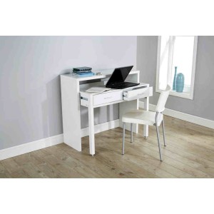 Modern Design Regis Extending Console Table in White