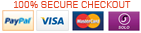 Secure checkout through PayPal/SagePay - accept all major credit/debit cards